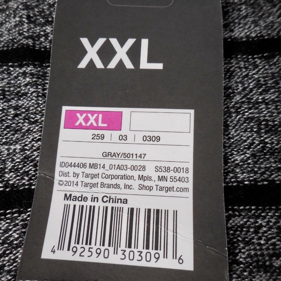 Mossimo Gray Black Striped Juniors XXL Lightweight V-Neck Sweater Pullover - Picture 5 of 8